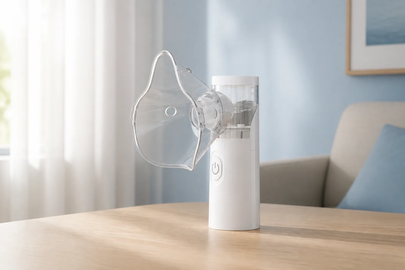 Nebu Ease in a styled tabletop scene; digitally created product visualization